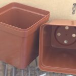 12cm Square Plastic Plant Pot – Terra Cotta Nursery Pot for Seedlings, Succulents, Cactus & Small Plants